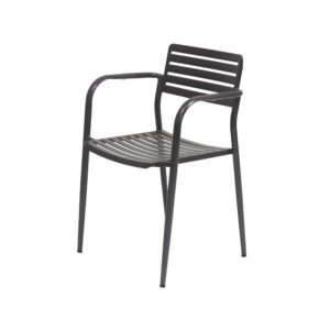 black metal dining chair
