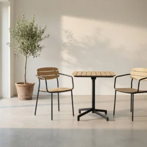 Mesh Patio Coffee Chairs and Table