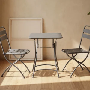 Mesh Patio Coffee Chairs and Table