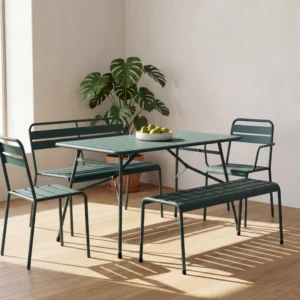 Mesh Patio Coffee Chairs and Table