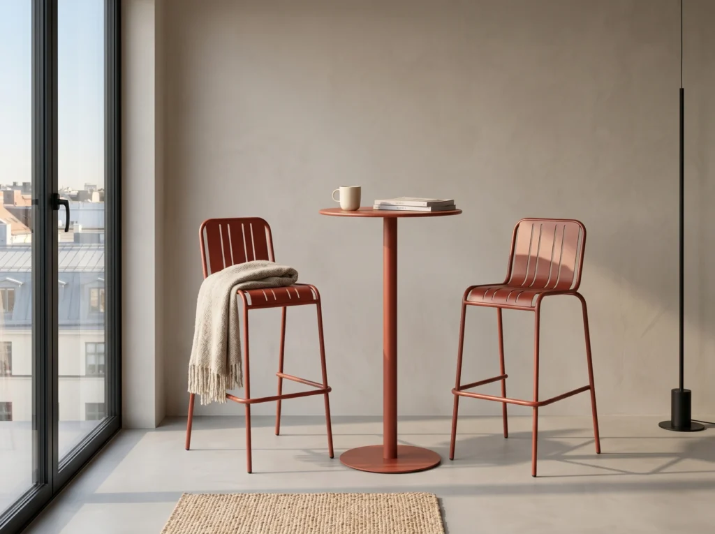 Modern 3-Piece Metal Bar Set
