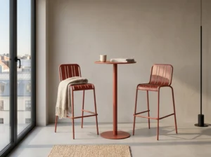 Modern 3-Piece Metal Bar Set