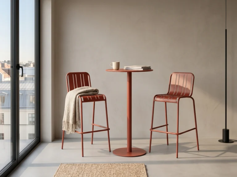 Modern 3-Piece Metal Bar Set