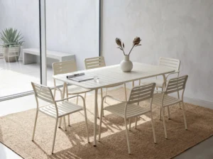 "The Aria" 3-Piece Woven Metal Outdoor Bistro Set
