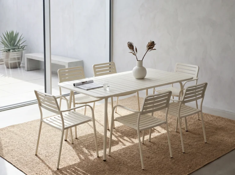 "The Aria" 3-Piece Woven Metal Outdoor Bistro Set