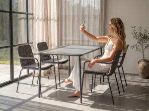 Outdoor furniture on social media