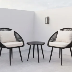 egg shaped rope outdoor armchair