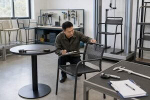 EN 581 outdoor furniture quality inspection for chairs and tables